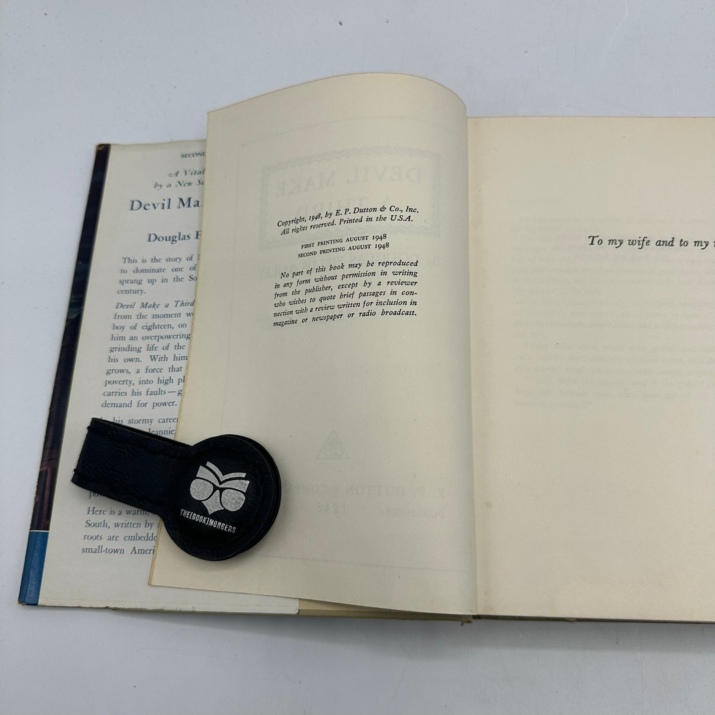 Devil Make A Third Douglas Fields Bailey Southern Historical Fiction Novel 1948