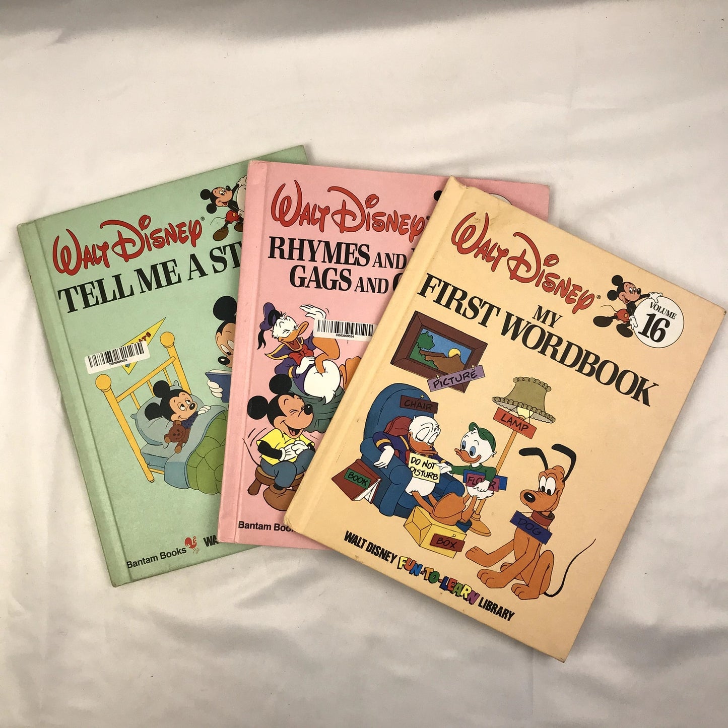 Walt Disney Fun To Learn Library Illustrated Children's Book Lot Volumes 1-18
