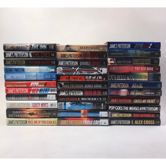 James Patterson Lot of 145 Crime Mystery Thriller Suspense Psychological Novels