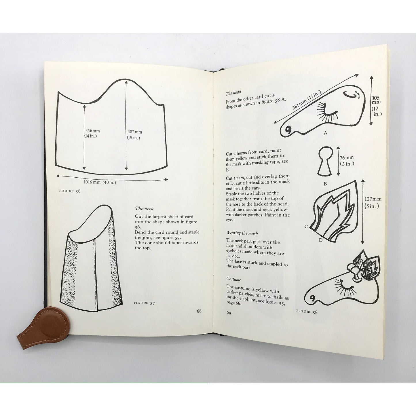 Creating Children's Costumes From Paper & Card Illustrated HC Book by Suzy Ives