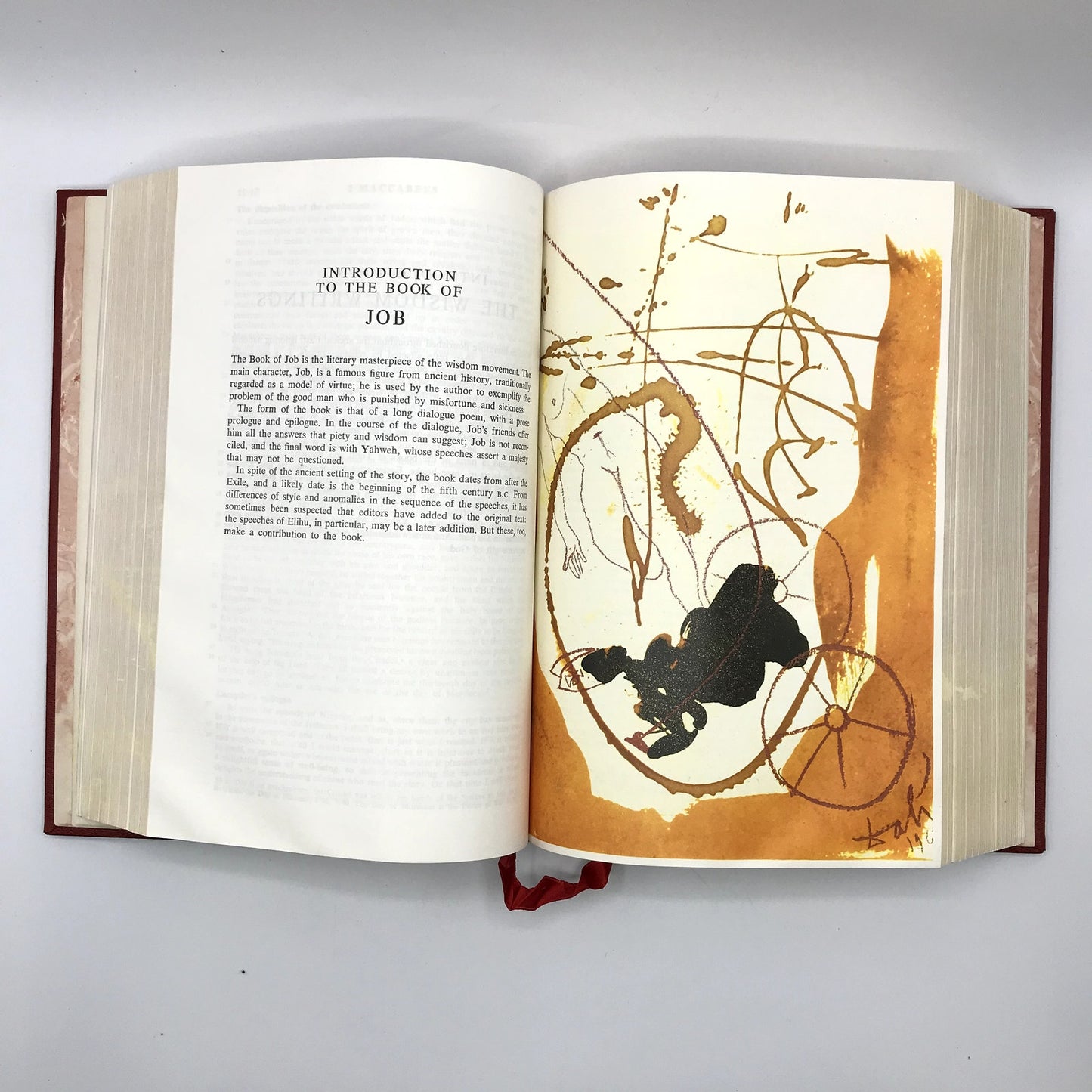 The Jerusalem Bible Illustrated Hardcover Religious Book Salvador Dali with Box