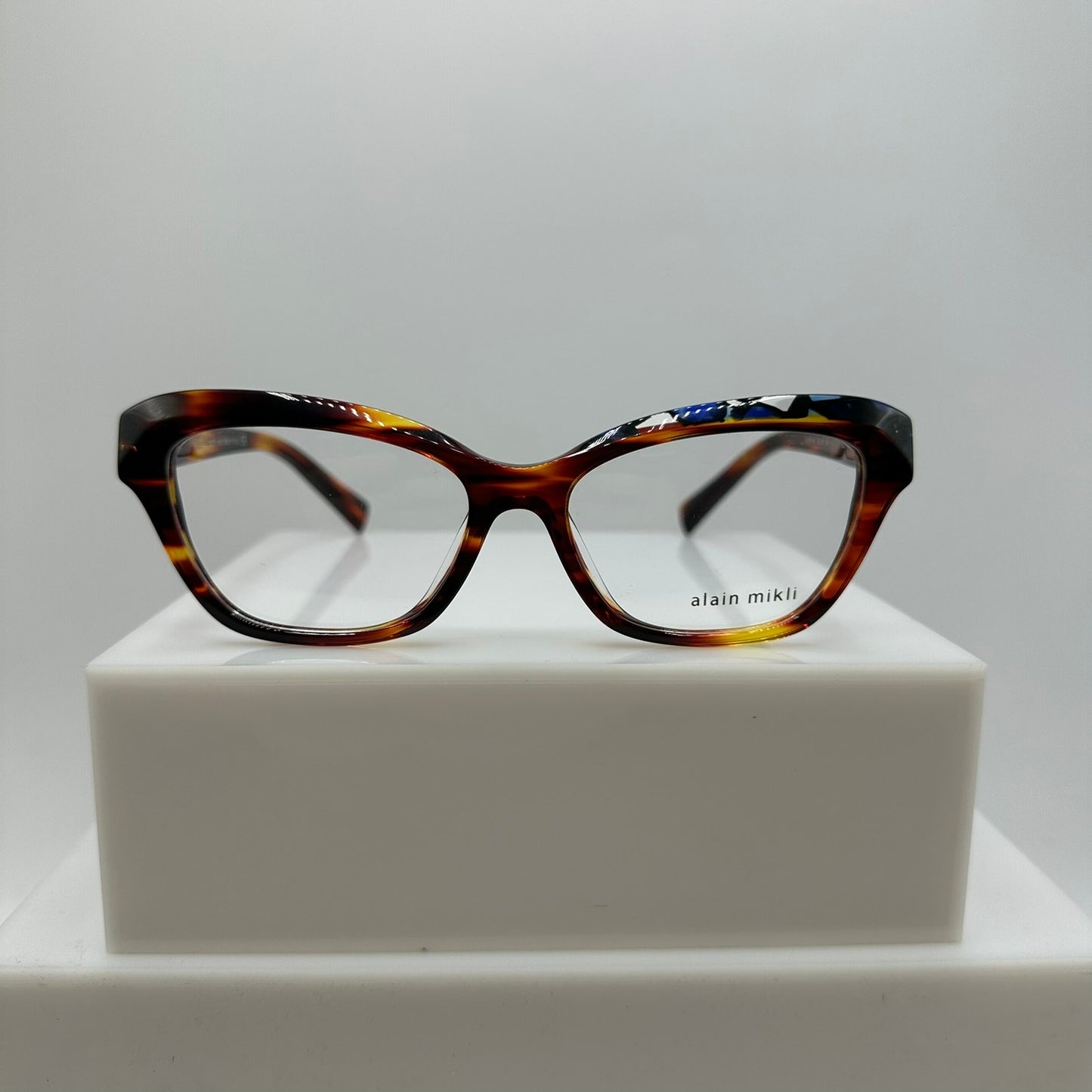 Alain Mikli Sephine A03147 002 Mosaic Red Blue Womens Eyewear 54-16-145