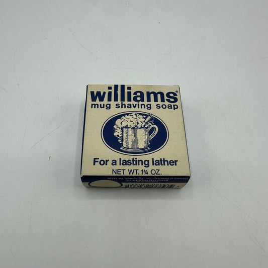 Williams Mug Shaving Soap Bar For a Lasting Lather 1 3/4 oz New Old Stock