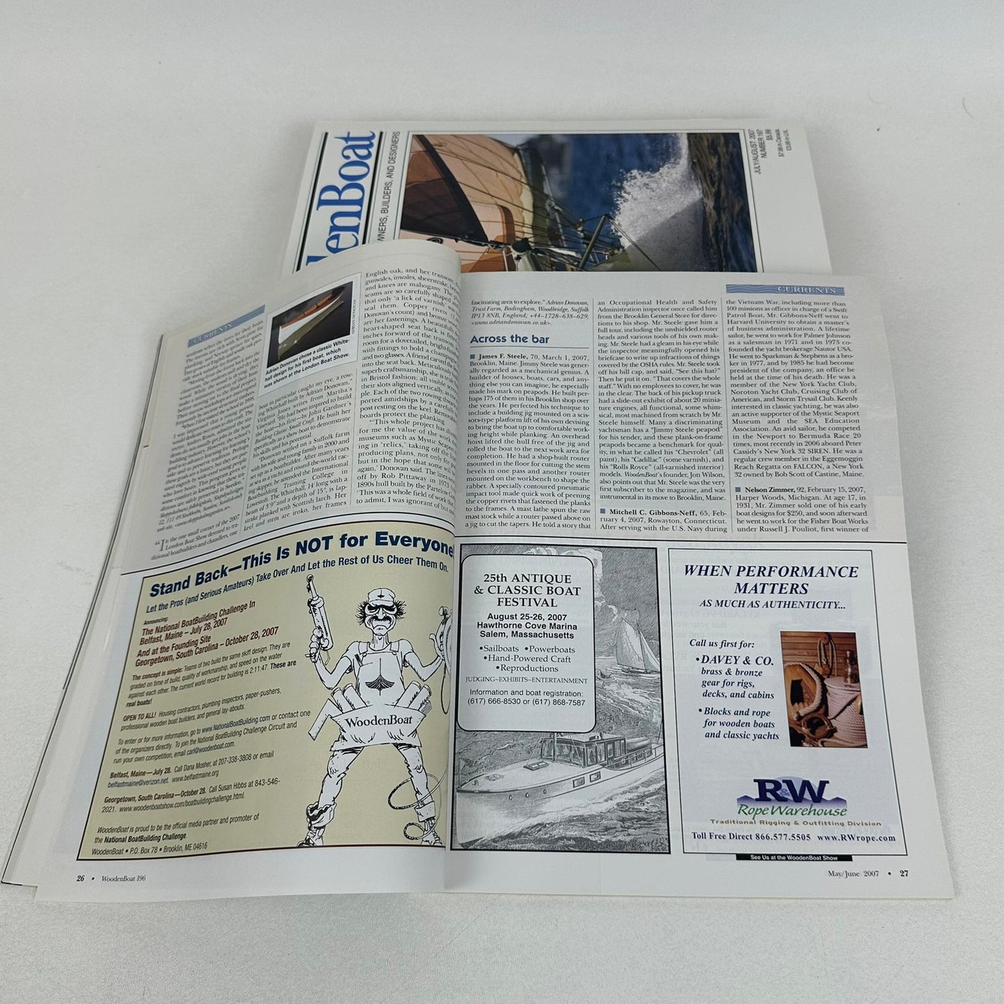 Wooden Boat Magazine Lot of 9 Issues Sailing Shipbuilding Nautical Maritime