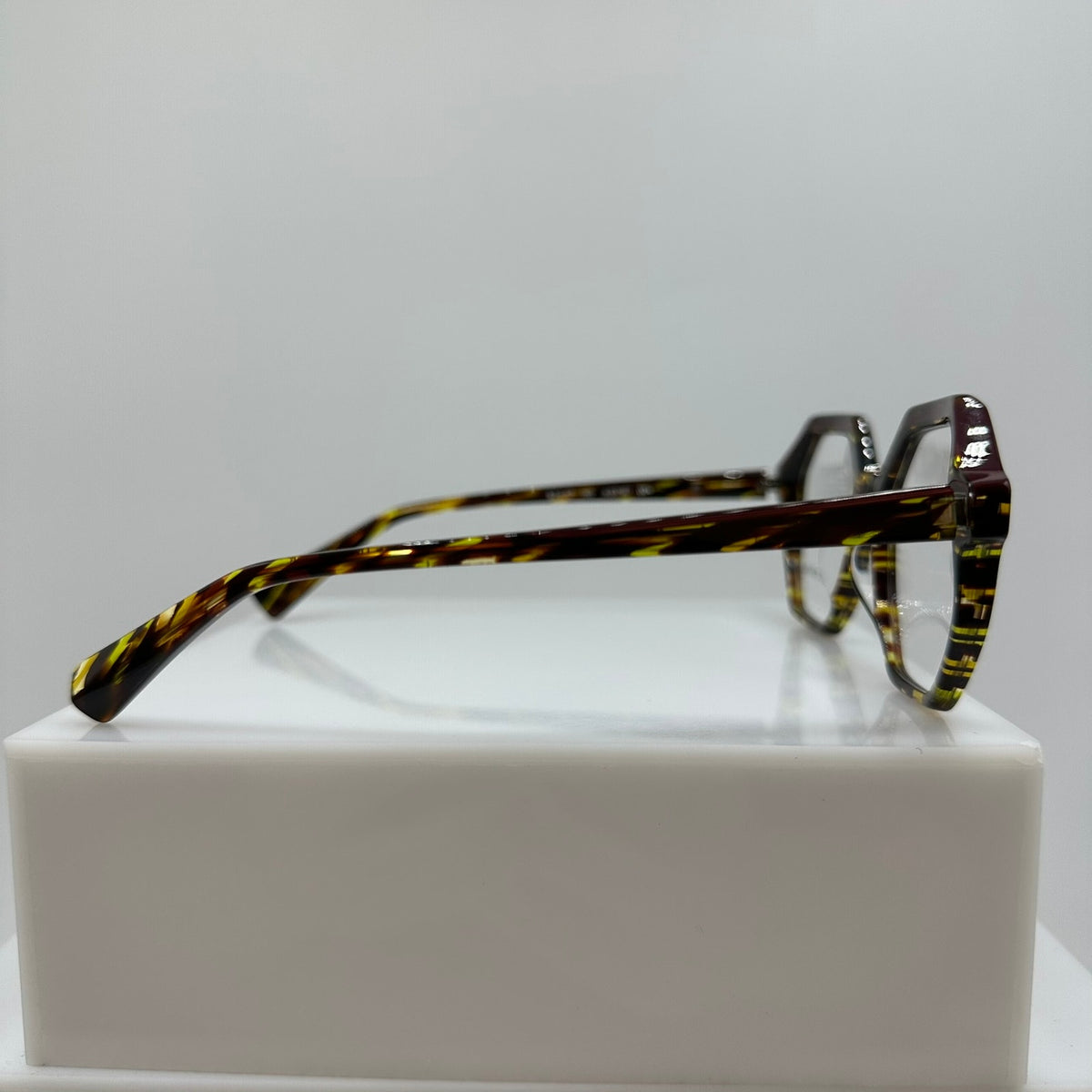 Alain Mikli A03167 004 Savane Yellow Brown Womens Irregular Frames 52-17-140