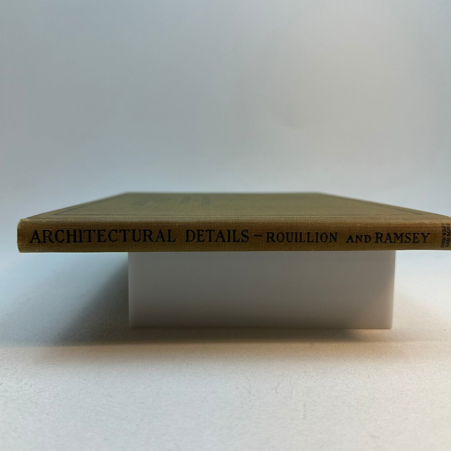 Architectural Details Rouillion Ramsey 1924 Vintage Hardcover John Wiley & Sons