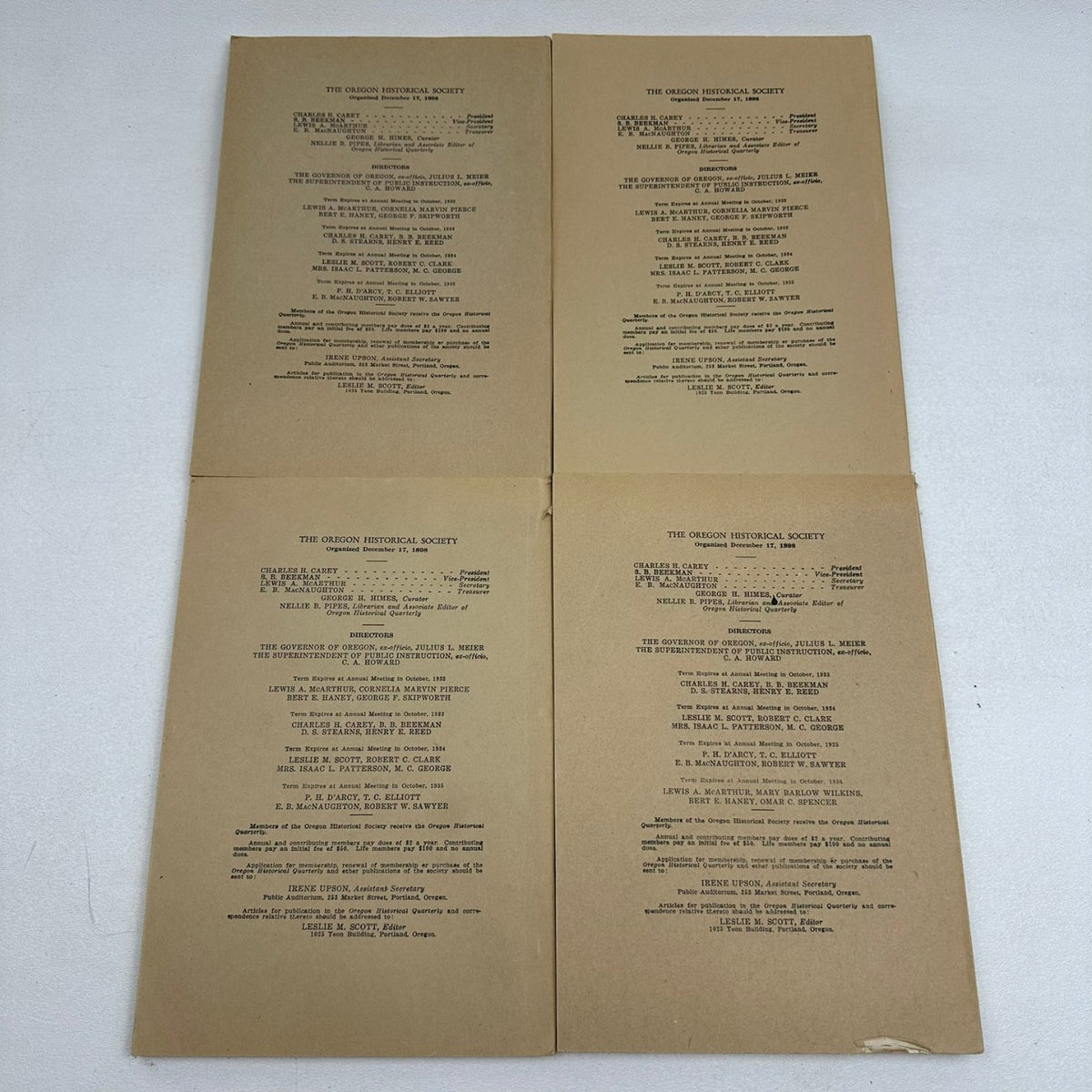 Oregon Historical Quarterly 1931-1937 Historical Society Journal 24 Periodicals