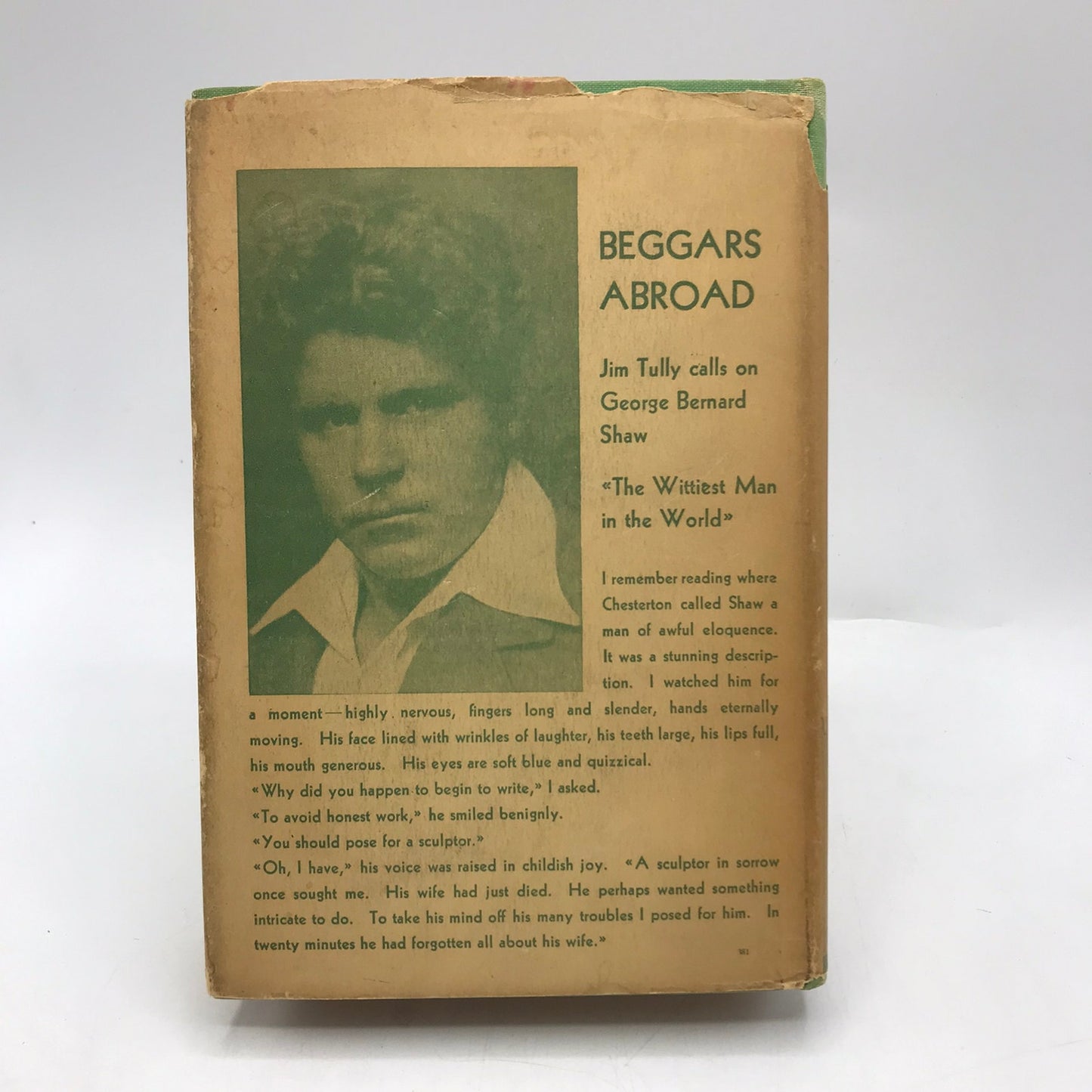 Beggars Abroad Jim Tully Personal Narrative Europe Travel Literature Memoir 1930