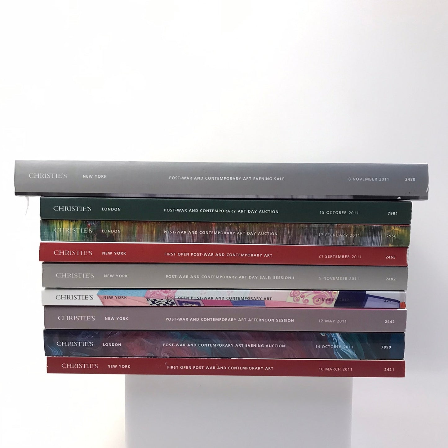 Christies Art Auction Catalogs Lot of 9 Murakami Lichtenstein Contemporary 2011