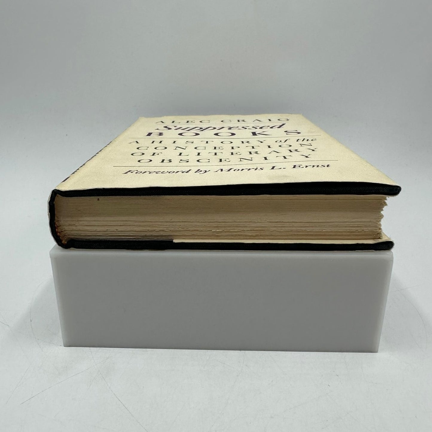 Suppressed Books Alec Craig 1963 First Ed Literary Obscenity World Publishing