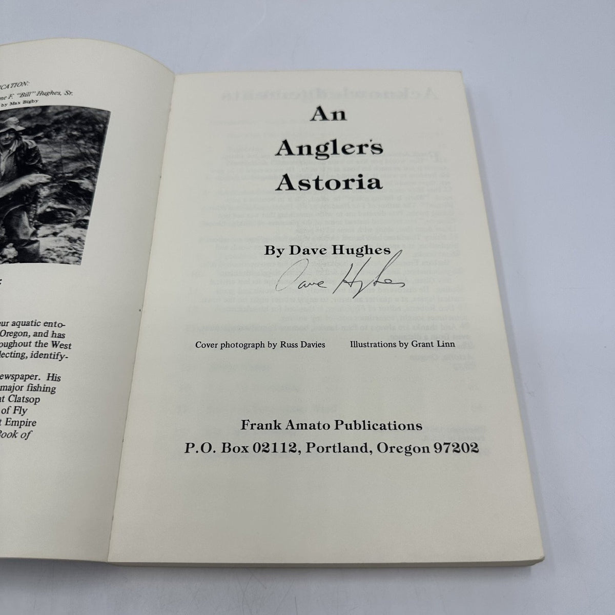 An Angler's Astoria Dave Hughes 1982 Fishing Guide Steelhead Trout Salmon Frank
