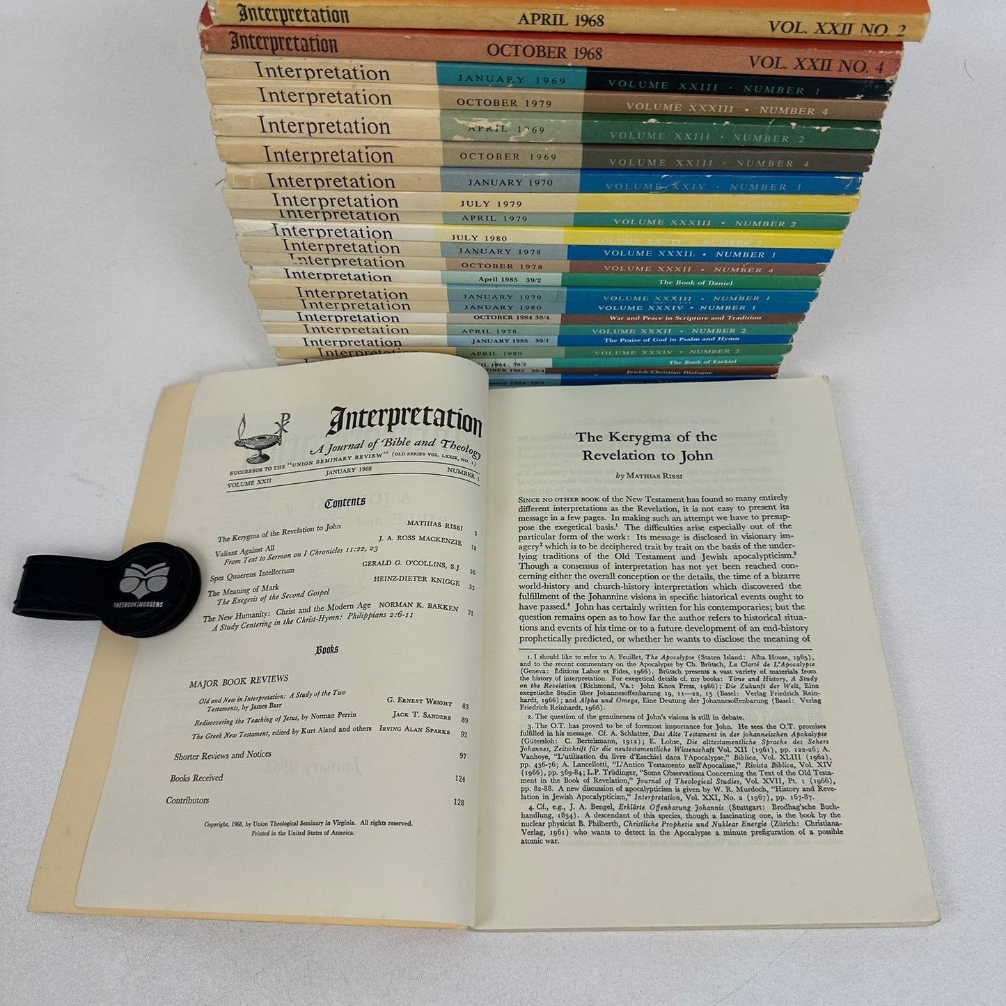 Interpretation Journal of Bible and Theology 23 Issues Scripture Biblical Study