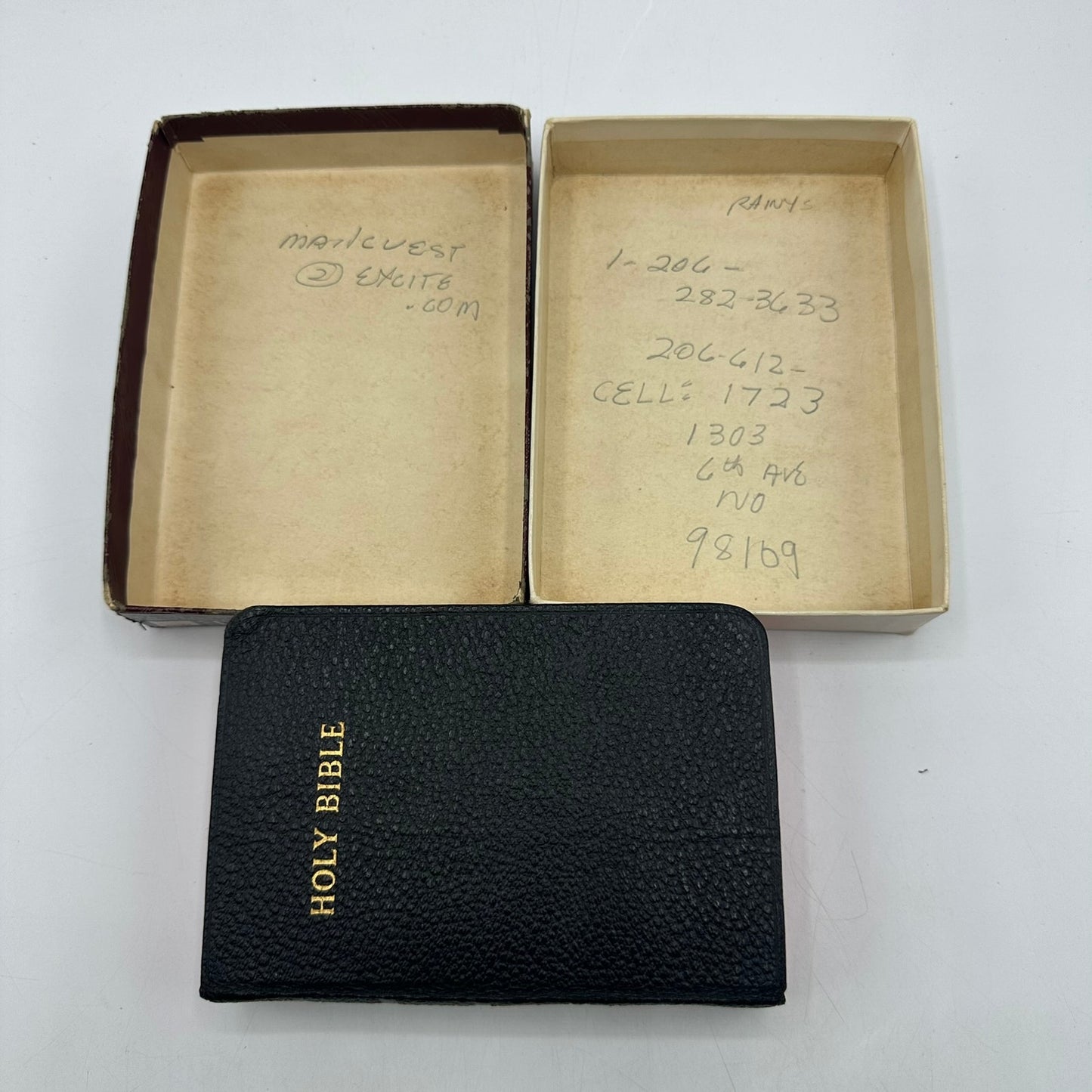 The Holy Bible Jewel Type Text Self Pronouncing King James Version Religion Box