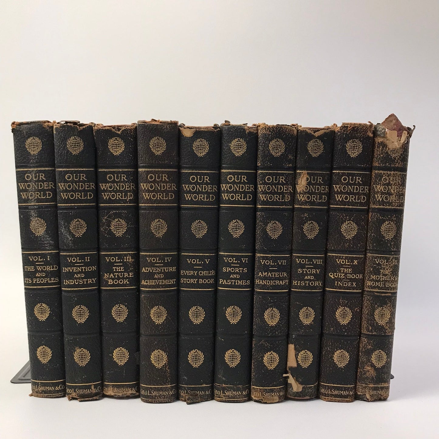 Our Wonder World A Library of Knowledge Complete 10 Volume Encyclopedia Set 1918