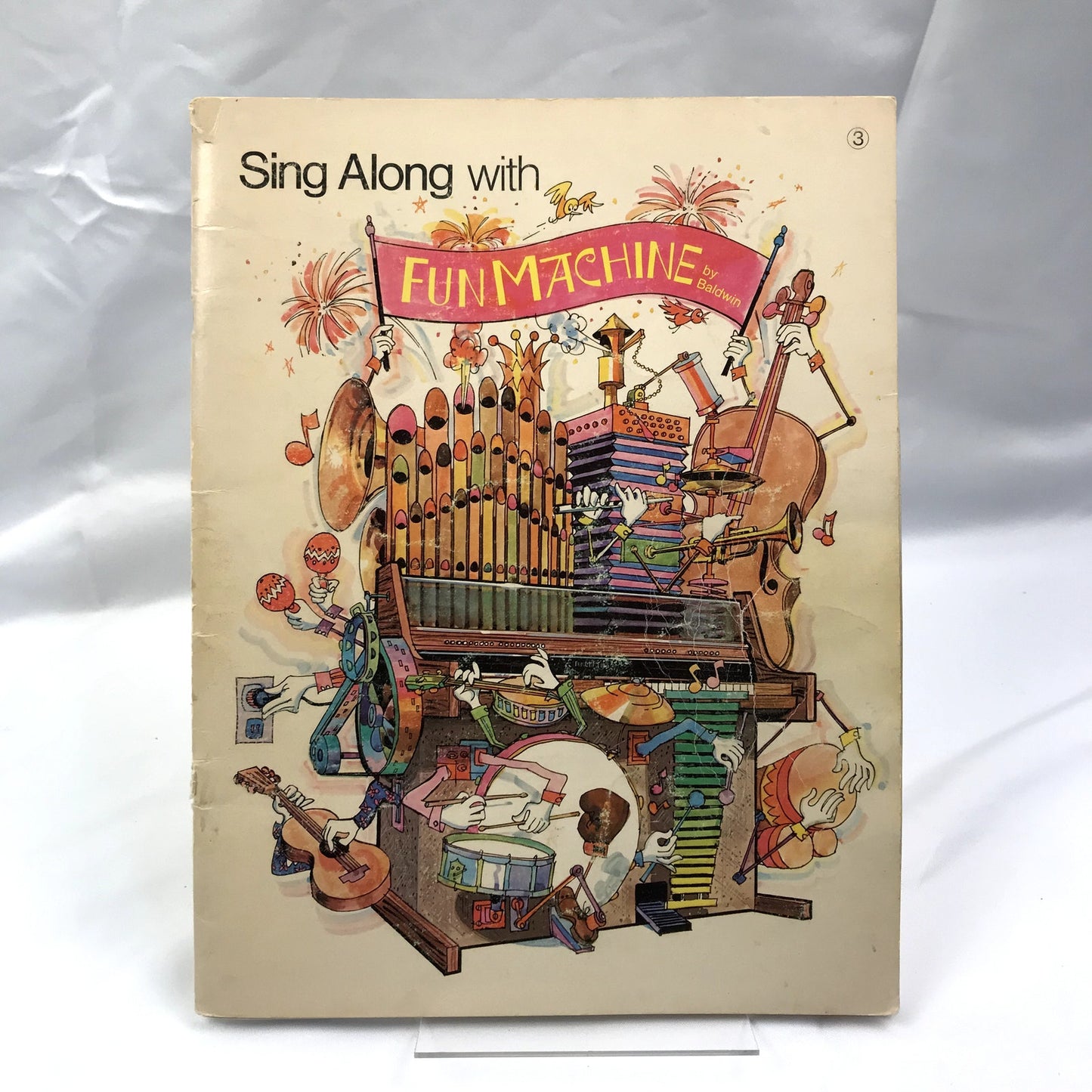 Sing Along with Fun Machine Book 3 by Baldwin Organ, Piano Sheet Music 1974