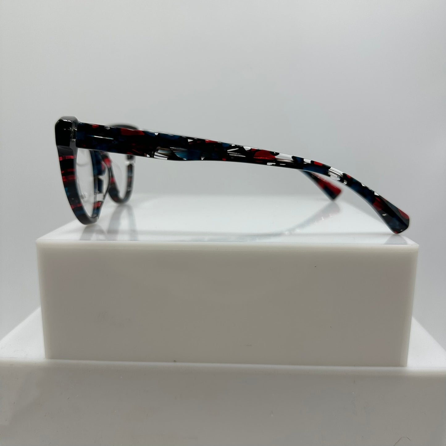 Alain Mikli Anastia A03140 002 Blue Red Crystal Womens Eyeglass Frames 52-18-145