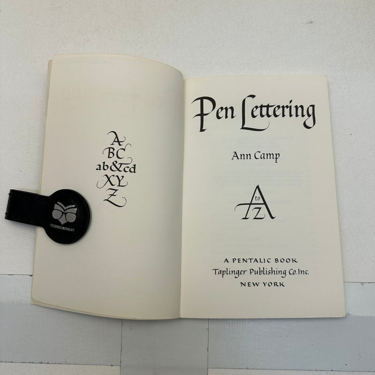 Pen Lettering Ann Camp 1980 Calligraphy Handwriting Taplinger Pentalic