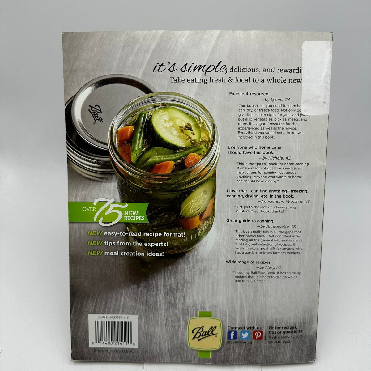 Ball Blue Book Guide to Preserving by Judy Harrold Lab Tested Cooking Recipes