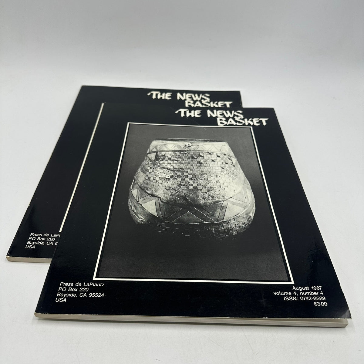 The News Basket 2 Volumes June August 1987 Basketry Magazine Arts & Crafts Rare