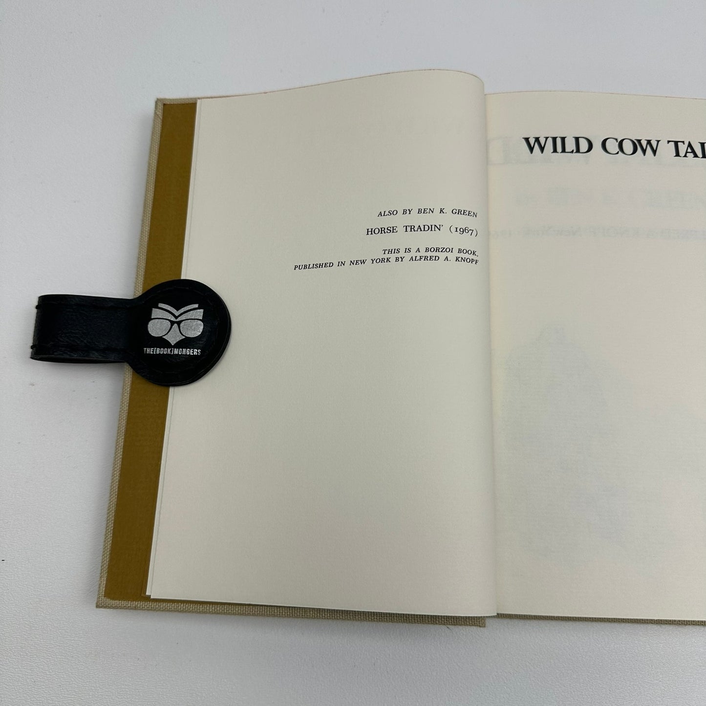 Wild Cow Tales Ben K Green SIGNED Biography Western Adventure with Slipcase 1969