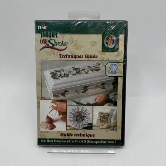 FolkArt One Stroke Techniques Guide DVD 2003 Donna Dewberry Painting Crafts