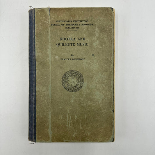 Nootka and Quileute Music Frances Densmore Ethnomusicology Anthropology 1939