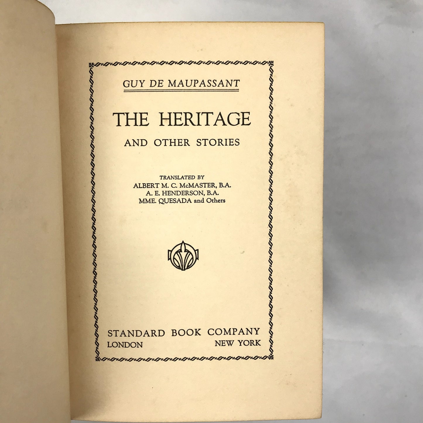 The Heritage & Other Stories Lot of 6 Hardcover Books by Guy de Maupassant 1922