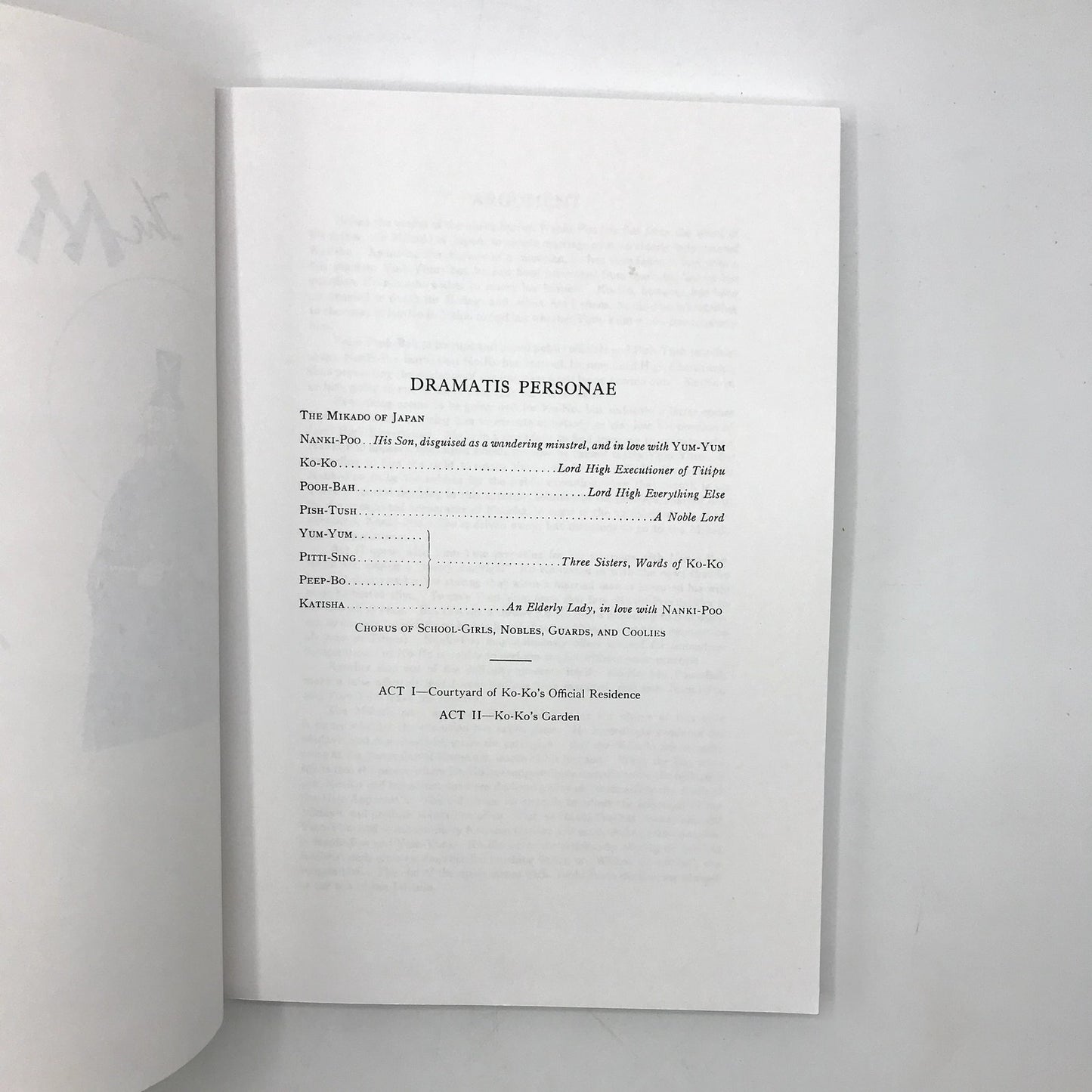 The Mikado or the Town of Titipu G. Schirmer Edition Paperback by W. S. Gilbert