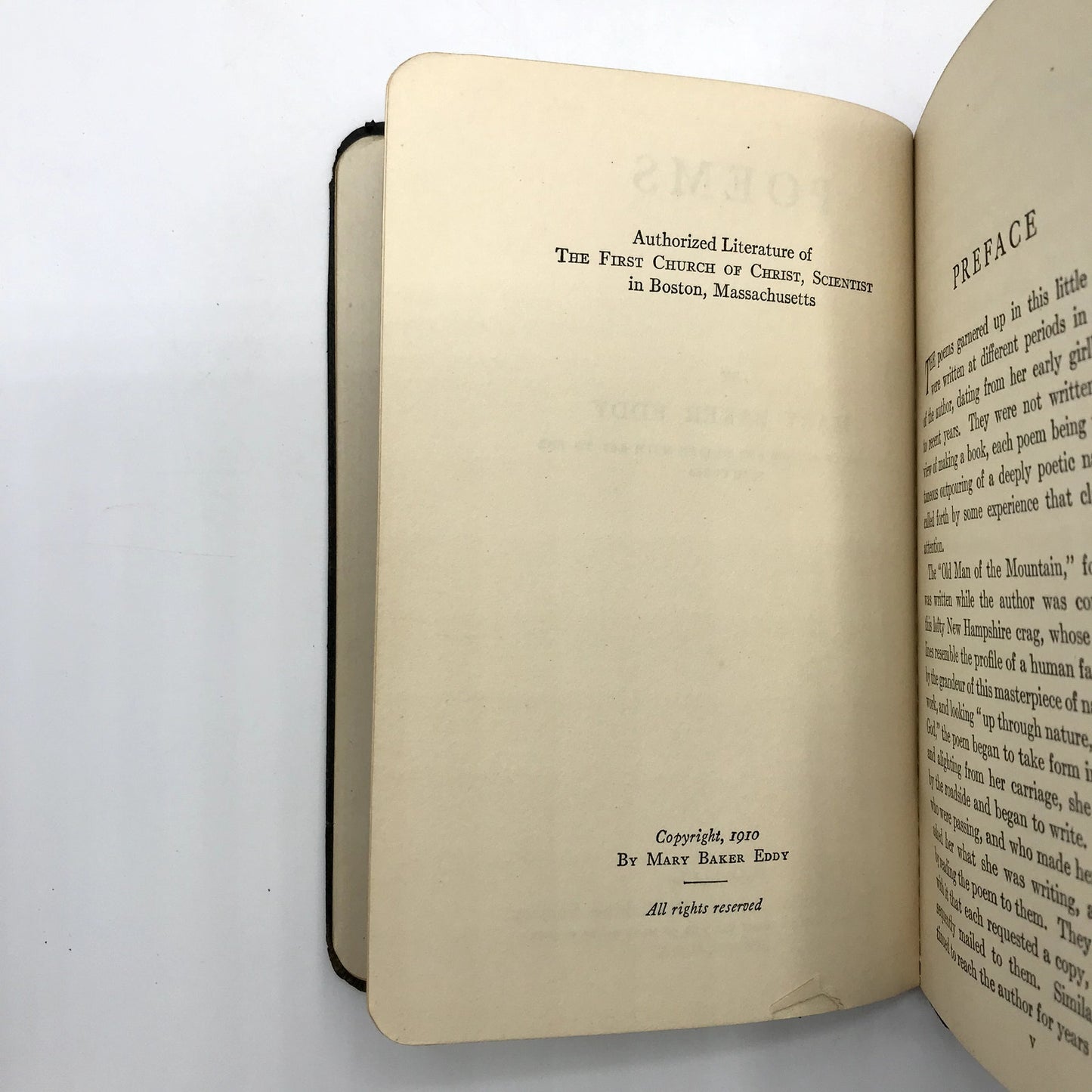 Poems by Mary Baker Eddy Raise The Dead, Heal the Sick Christian Hardcover 1910