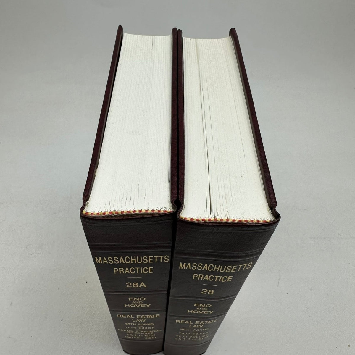 Massachusetts Practice Real Estate Law With Forms Eno & Hovey Third Ed 1995