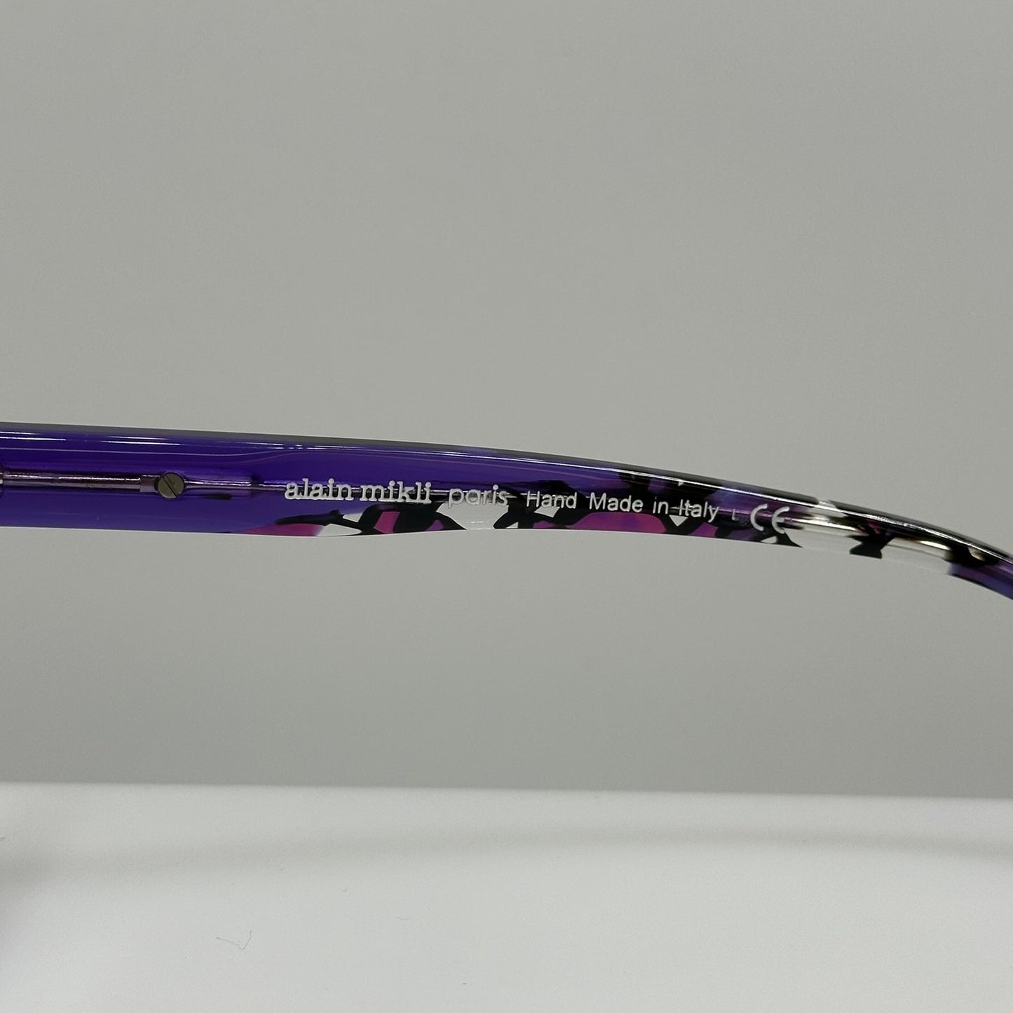 Alain Mikli Coralli A03142 004 Violet Transparent Cyclamen Cat Eye 52-15-145