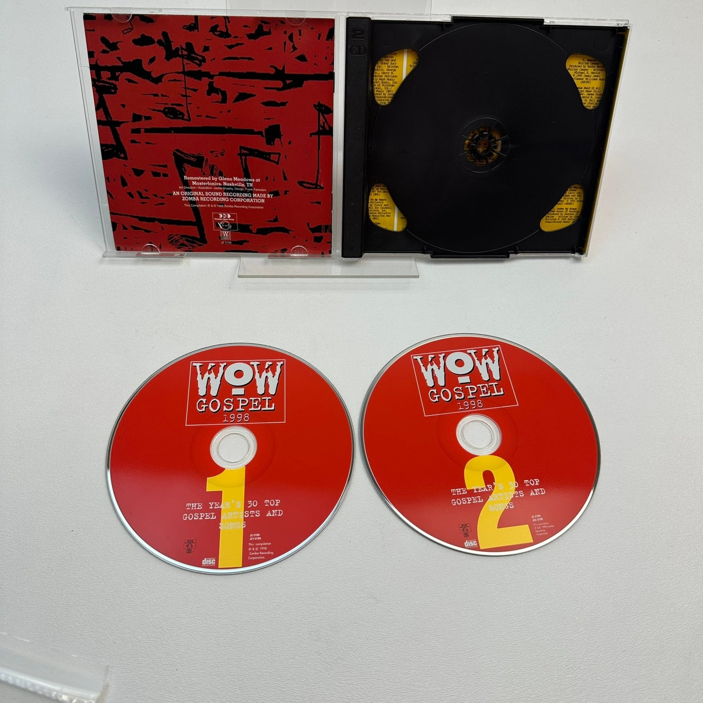 Wow Gospel 1998 Top 30 Gospel Artists & Songs Compilation Album 2 Disc Set