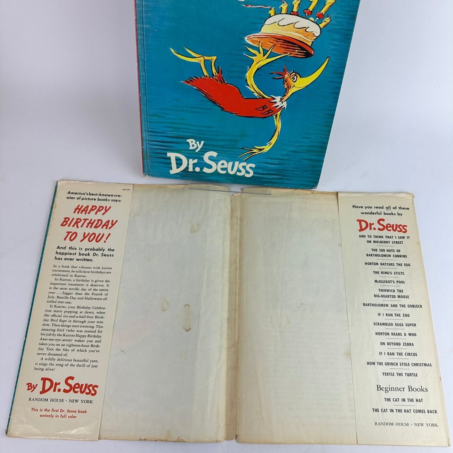 Happy Birthday To You! Dr Seuss 1959 First Edition Early Printing Random House