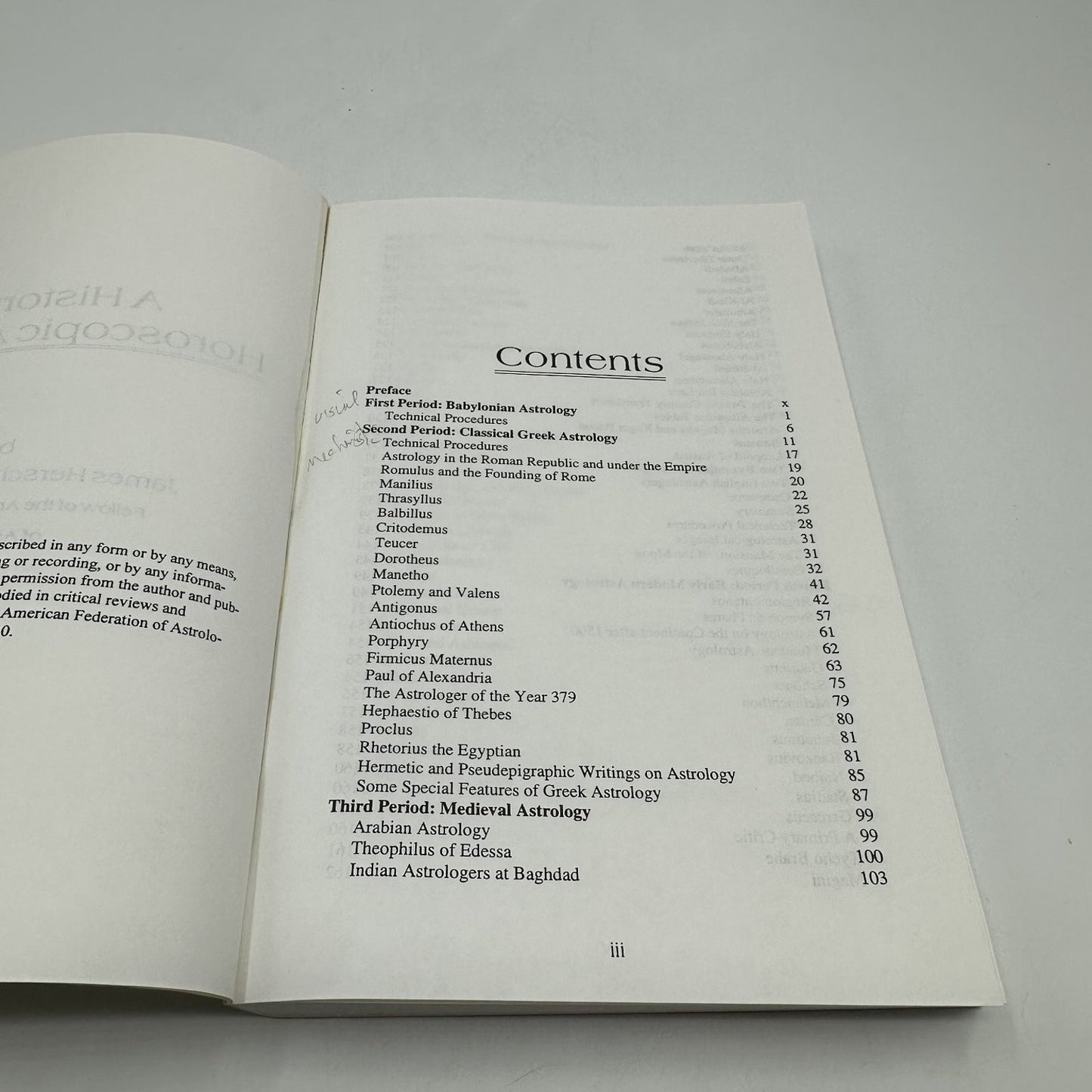 A History of Horoscopic Astrology James Holden 1996 First Printing AFA