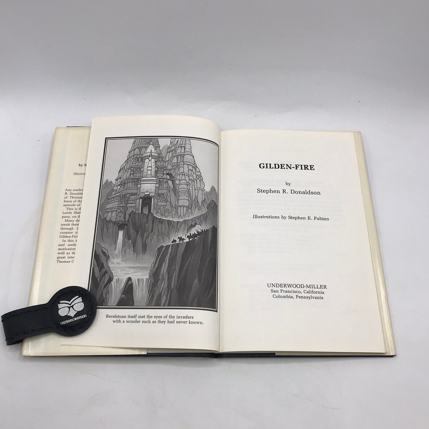 Gilden Fire Stephen R Donaldson Science Fiction Fantasy Action Book Club Edition