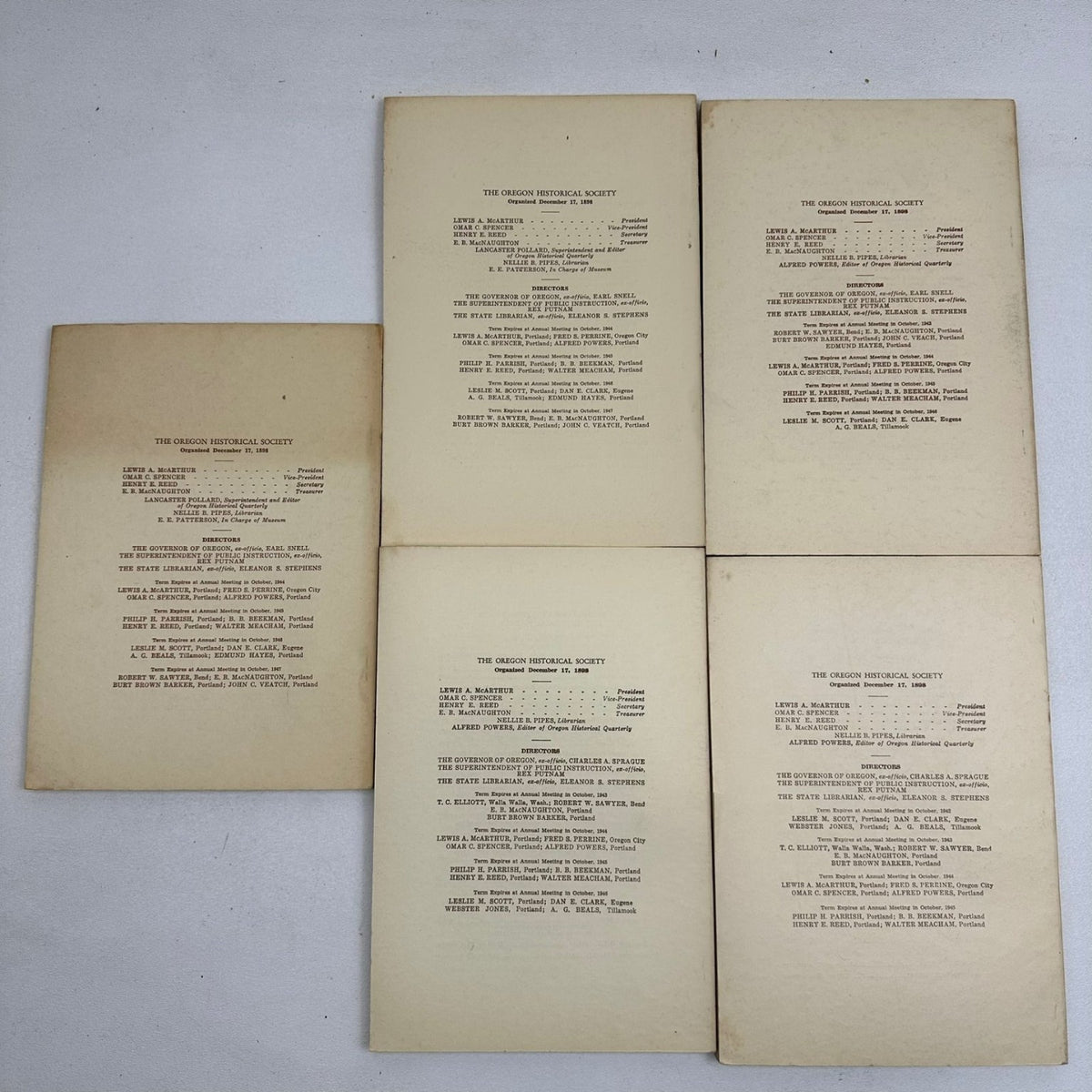 Oregon Historical Quarterly 34 Vol Set 1941-1954 Pacific Northwest History