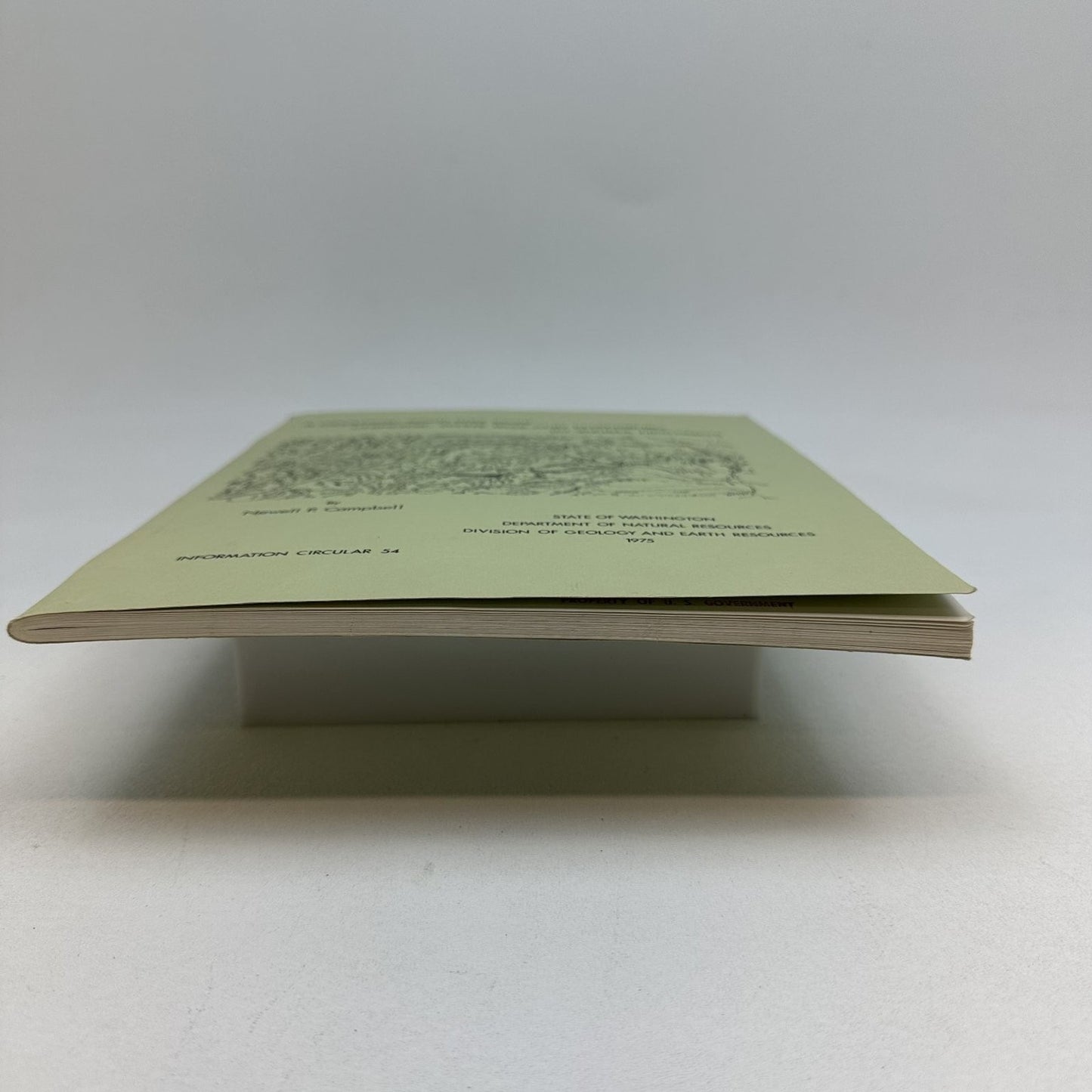 Geologic Road Log Chinook White Pass Ellensburg Yakima Highways Campbell 1975 WA