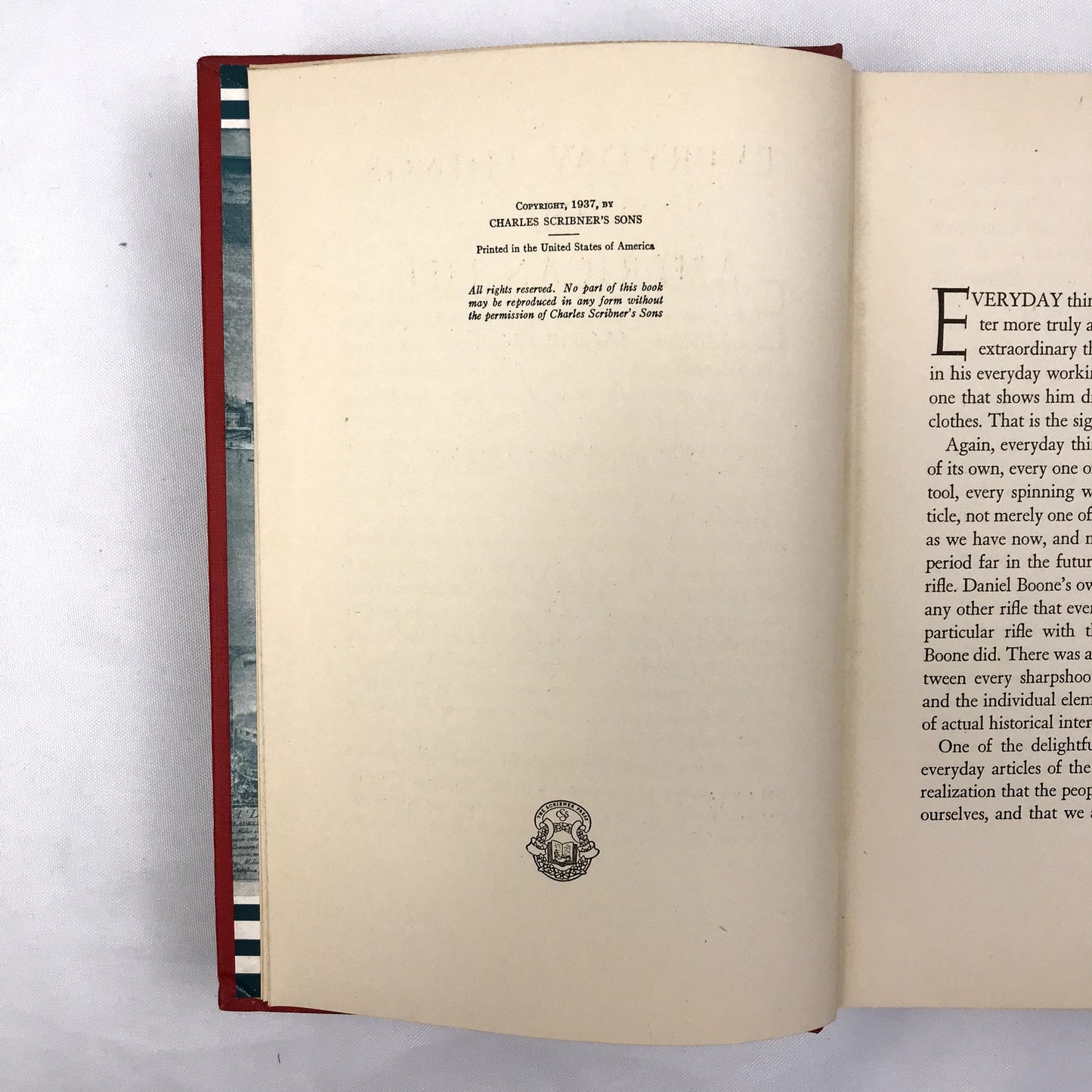 Everyday Things in American Life 1607-1776 Hardcover Book by William C. Langdon