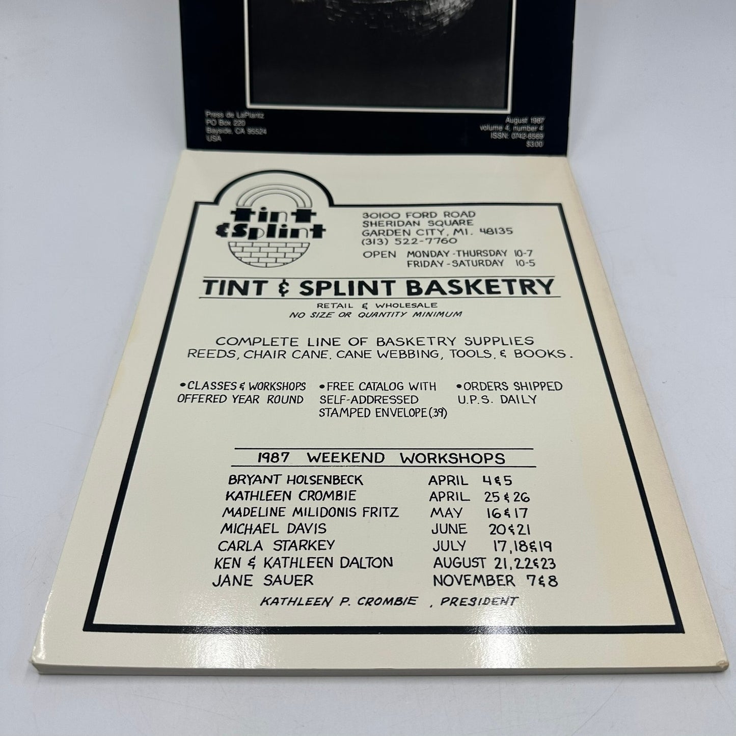 The News Basket 2 Volumes June August 1987 Basketry Magazine Arts & Crafts Rare
