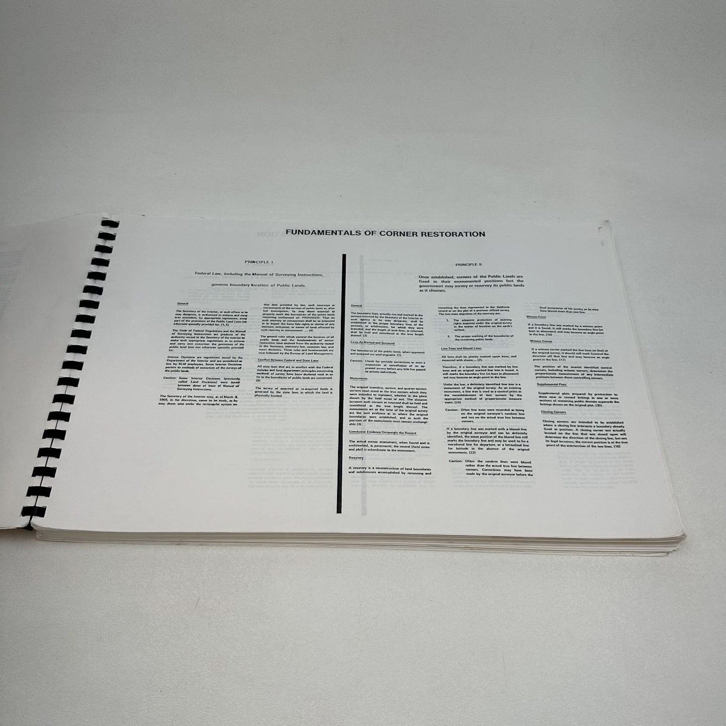 Public Lands Surveying A Casebook Cadastral Training Staff 1975 BLM Manual