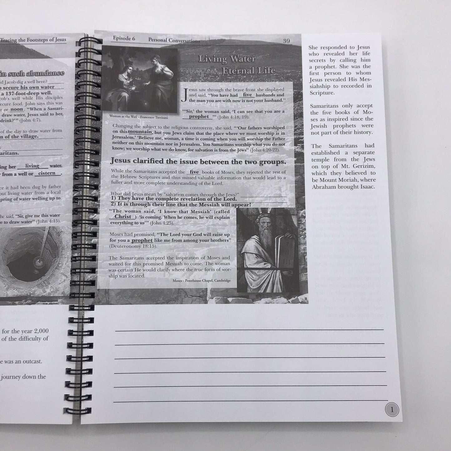 Tracing The Footsteps of Jesus Leaders Manual & Work Books 1-4 Set of Paperbacks