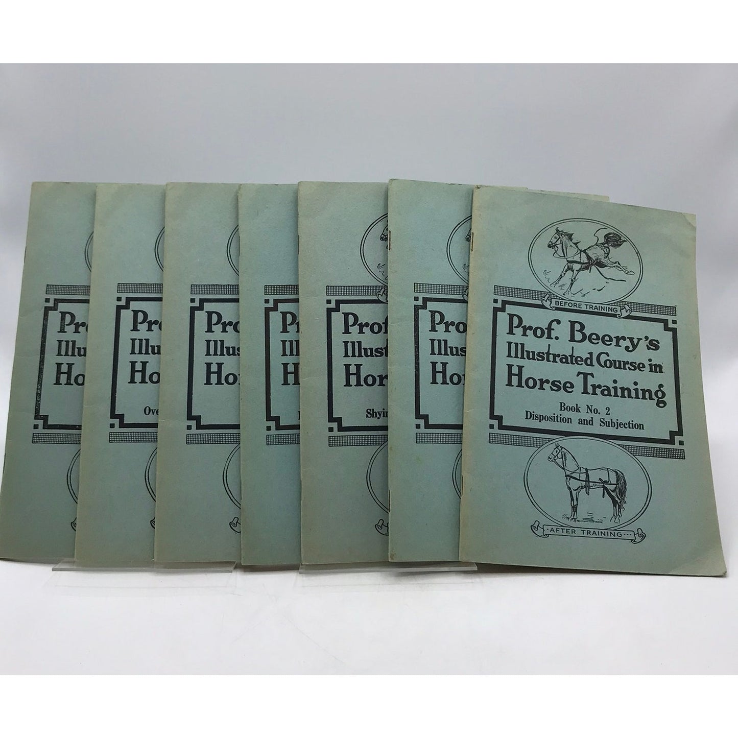 Prof Beerys Illustrated Course in Horse Training Saddle-Horse Instructions Lot