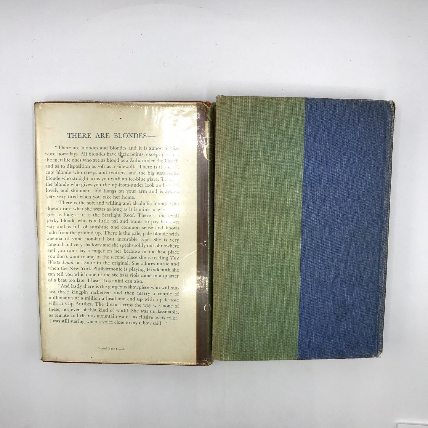 Lot of 2 The Long Goodbye Raymond Chandler 1954 HC Book Club/First U.S. Edition