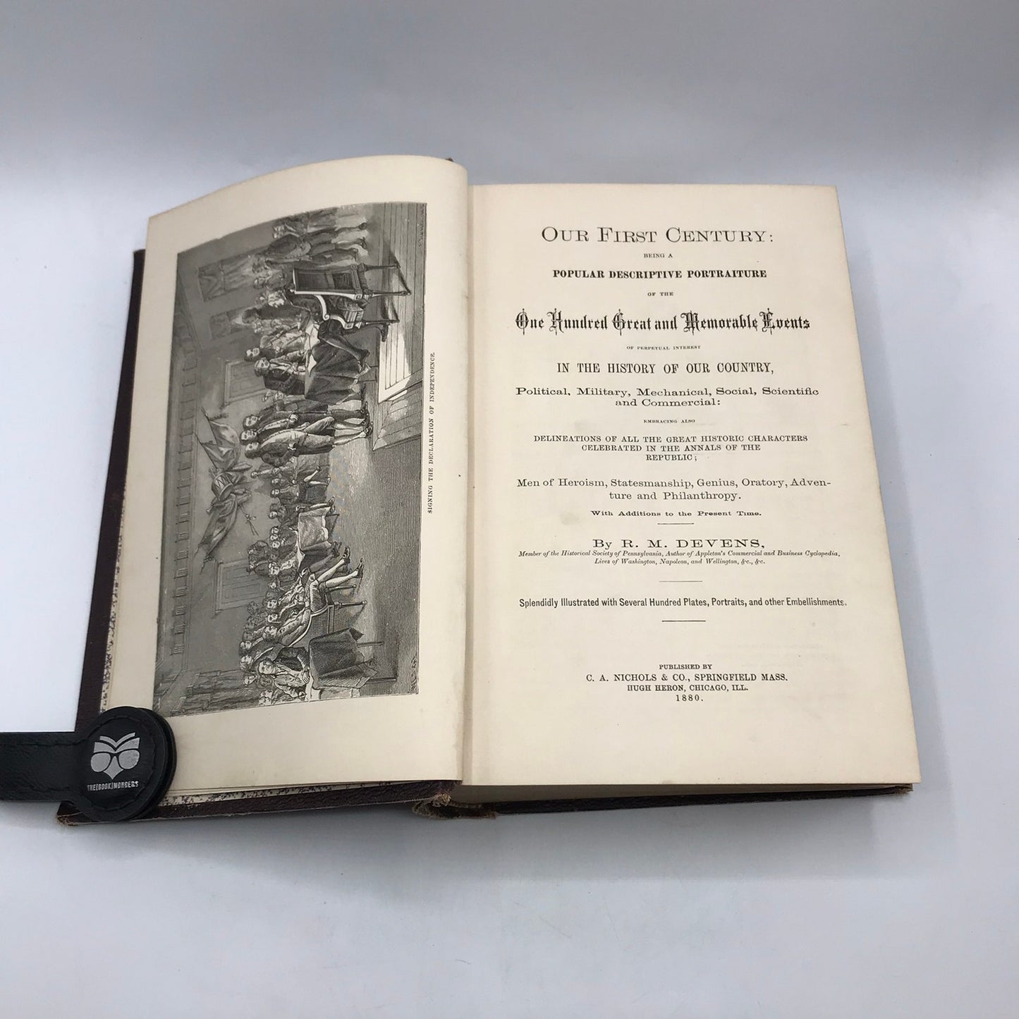 Our First Century R M Devens Great and Memorable Events American History 1880