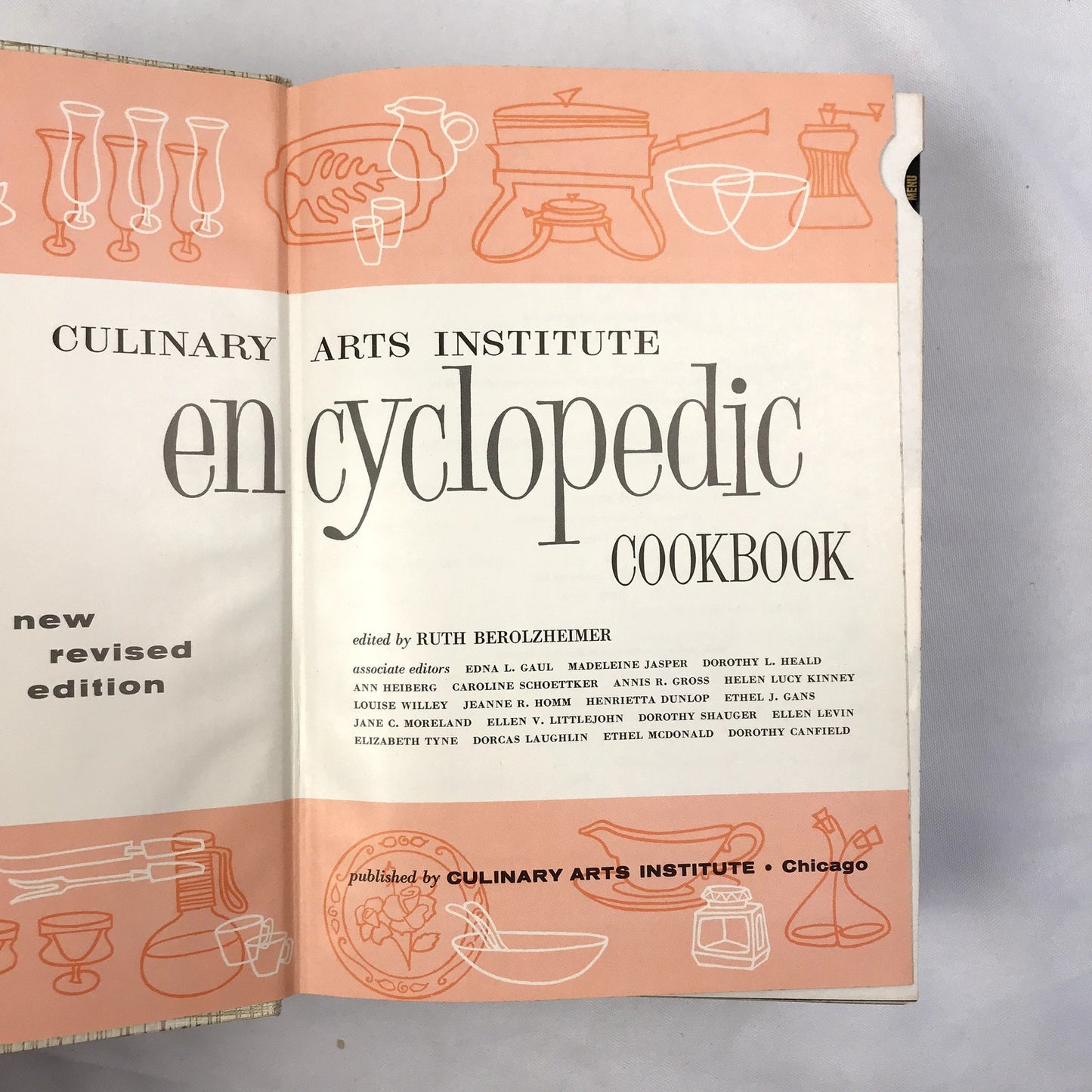 Culinary Arts Institute Encyclopedic Cookbook Hardcover Ruth Berolzheimer 1962