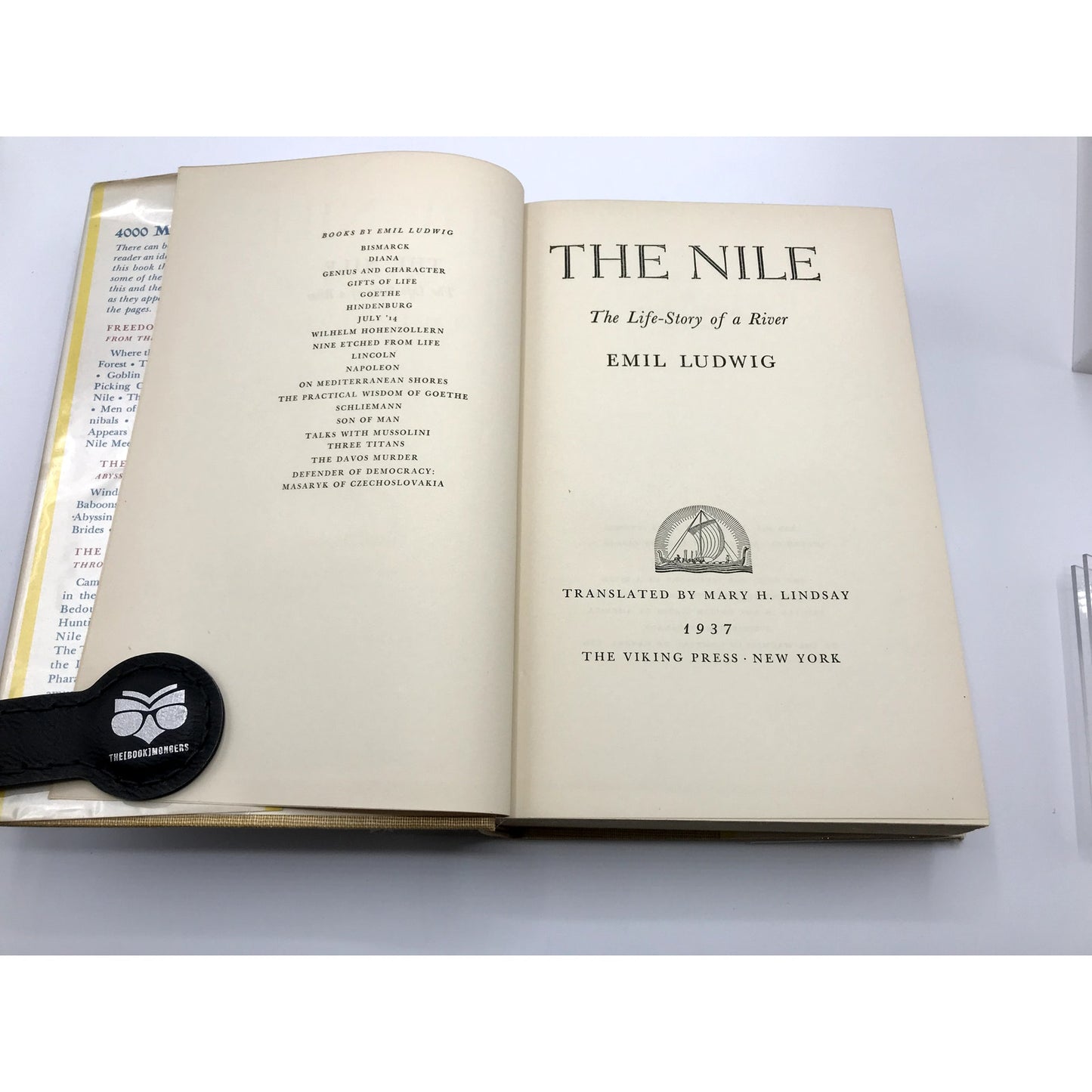 The Nile: The Life Story of a River Hardcover by Emil Ludwig 1937 1st Edition