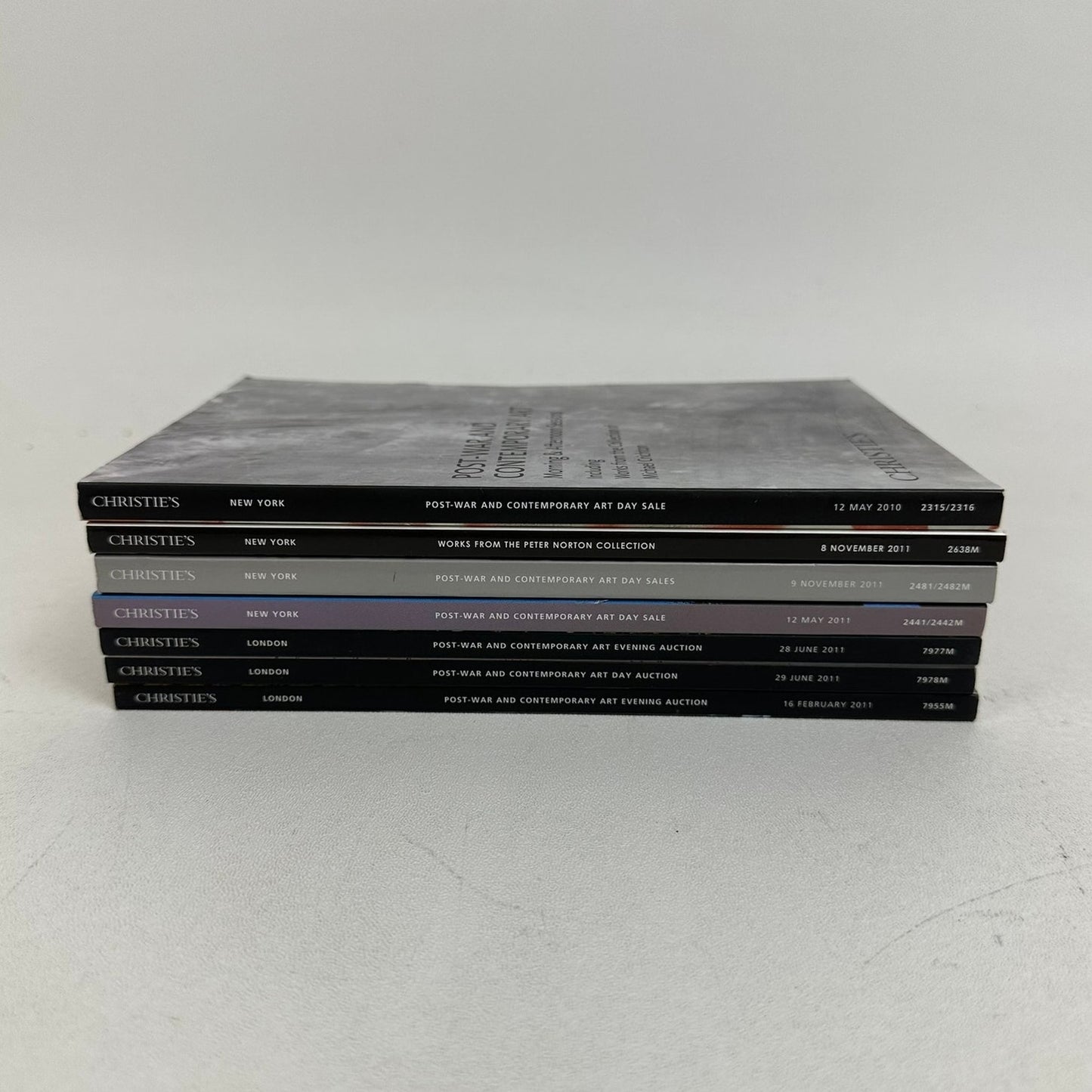 Christies Small Auction Catalogs Lot of 7 Post War Contemporary Fine Art 2011