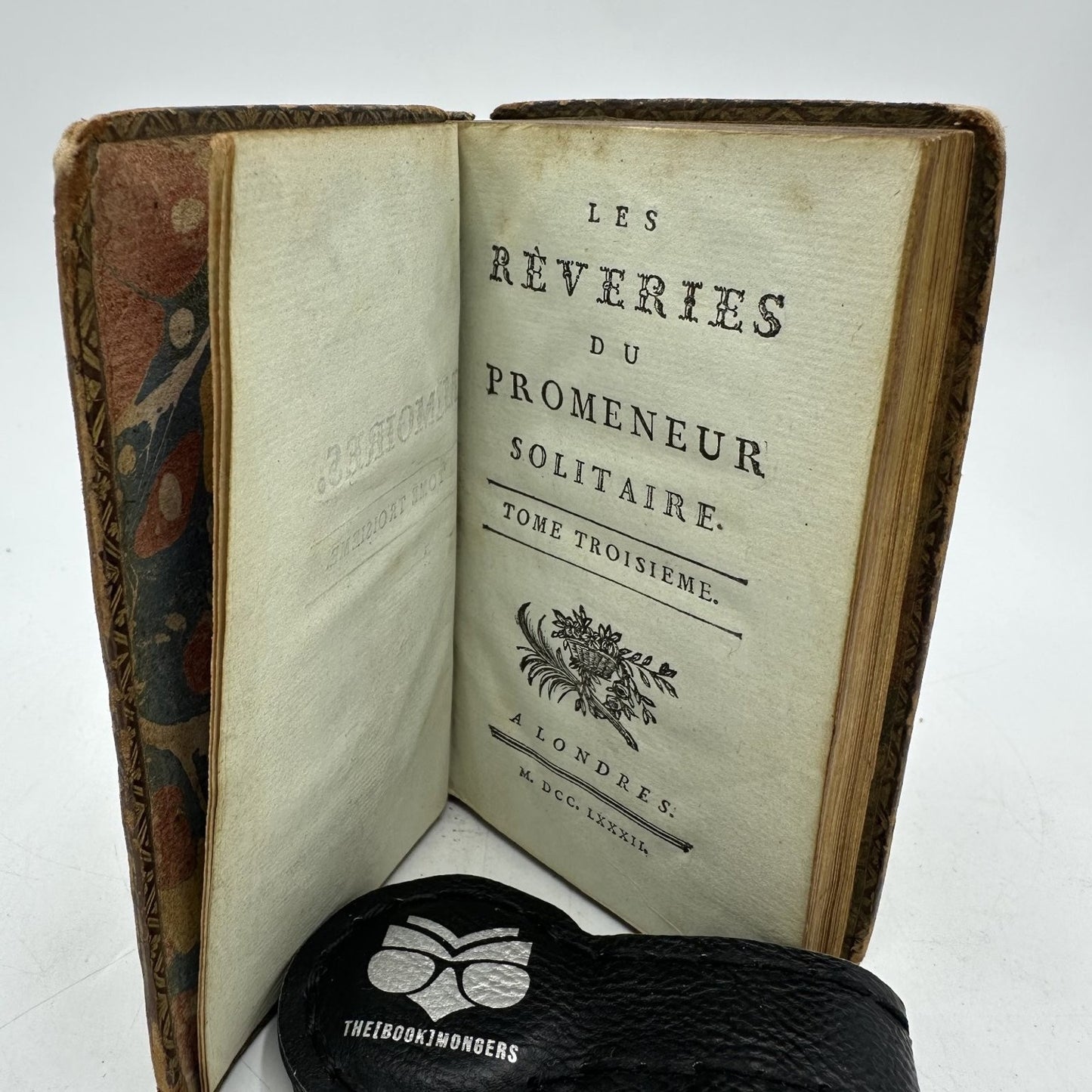 Les Rêveries du Promeneur Solitaire Rousseau 1782 French Leather Tome III
