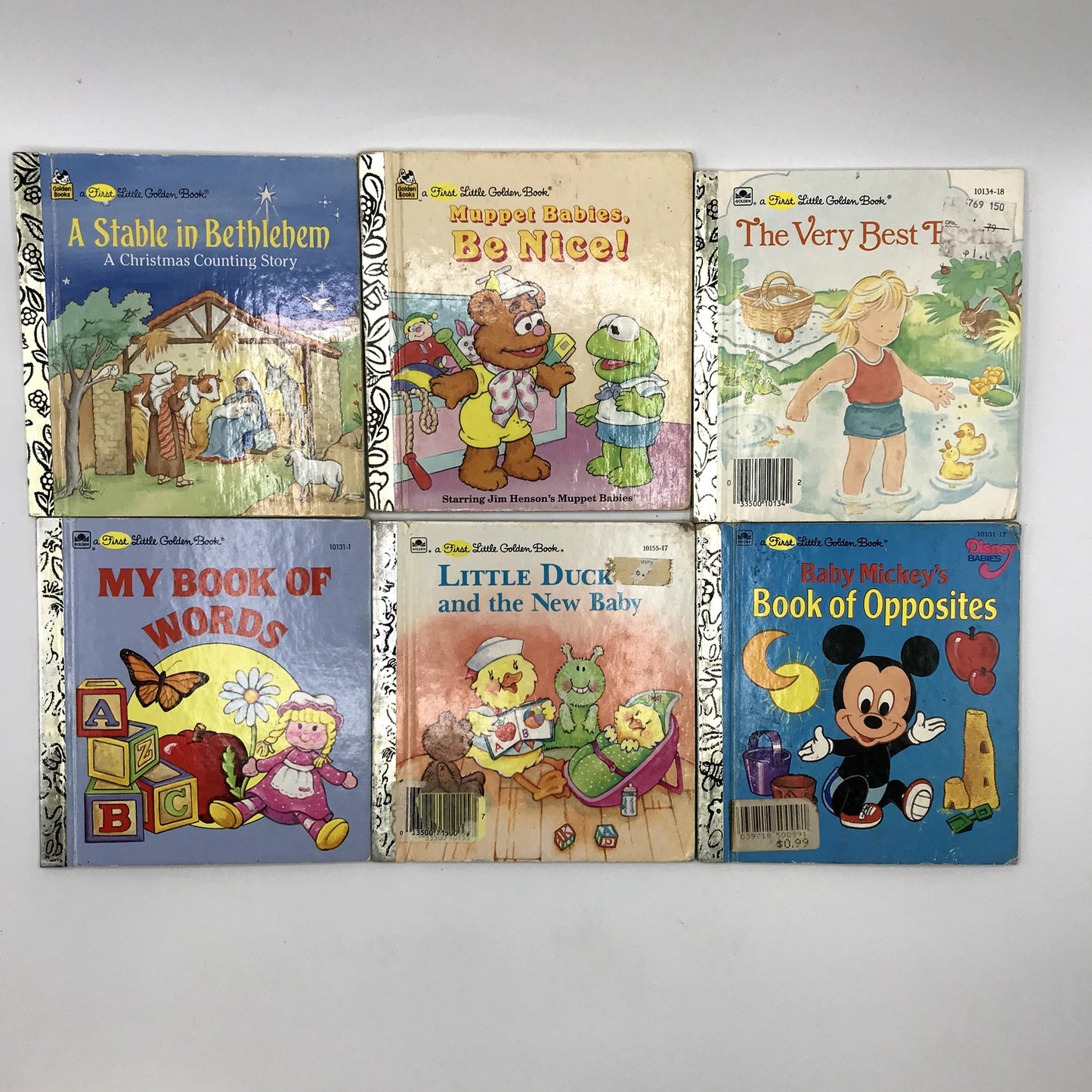Lot of 18 First Little Golden Books Children's Illustrated Vintage Hardcovers