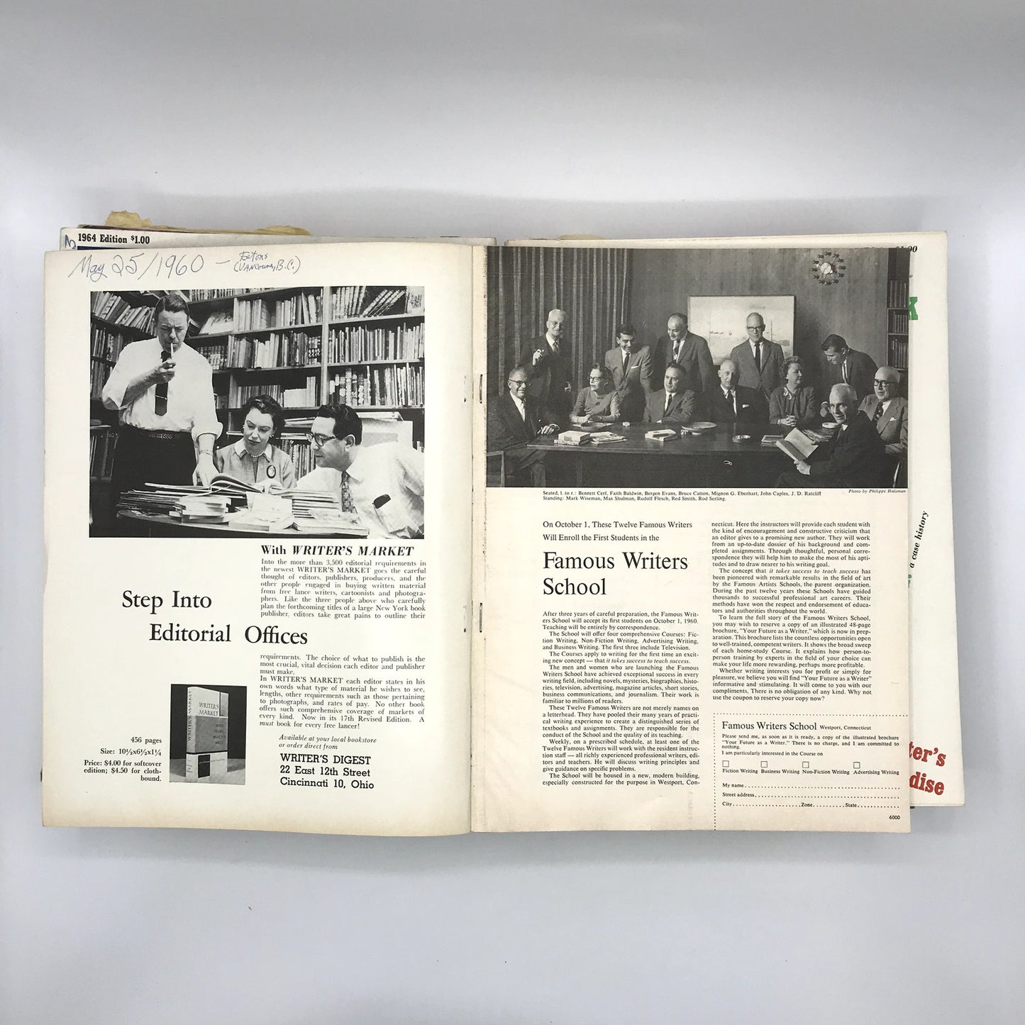 Lot of 19 Writer's Yearbook Magazine Illustrated 1949-1976 Vintage Writing Guide